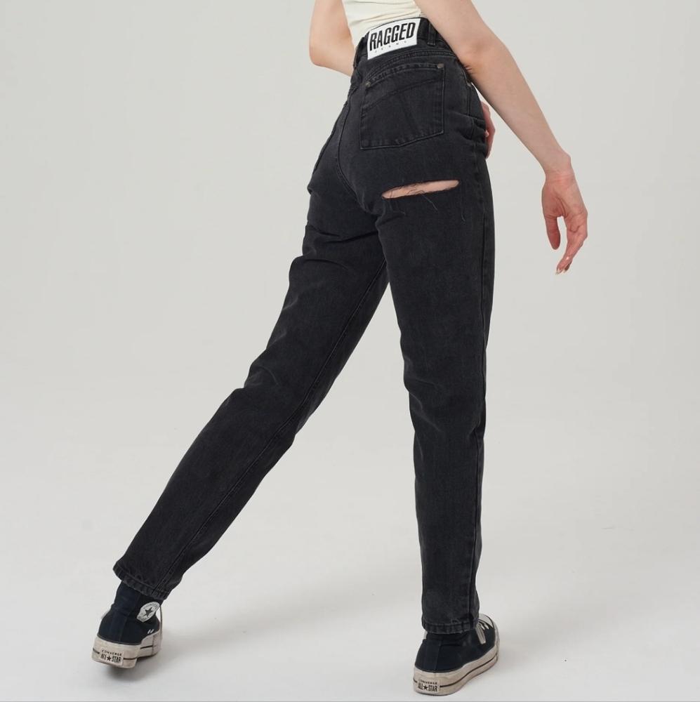 The Ragged Priest Black Butt Cut Jeans Size 30